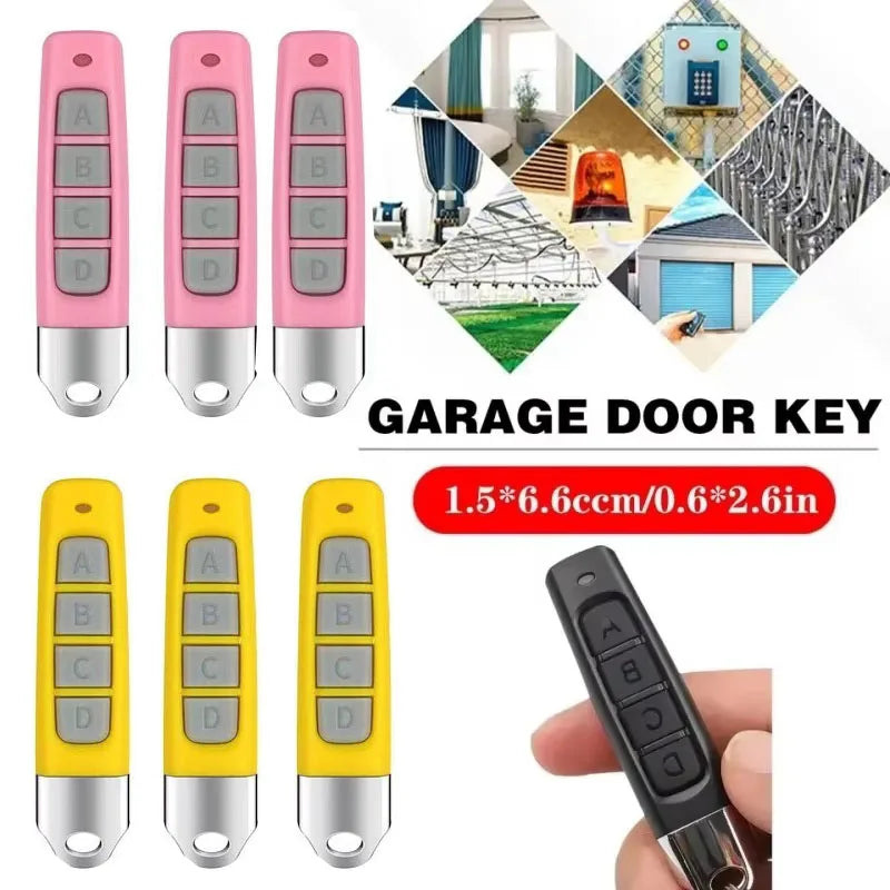 433MHz Copy Remote Control RF 4 Channe Transmitter KeyChain Garage Door Electric Gate Opener Duplicator Cloning Code Controller Oasis Select