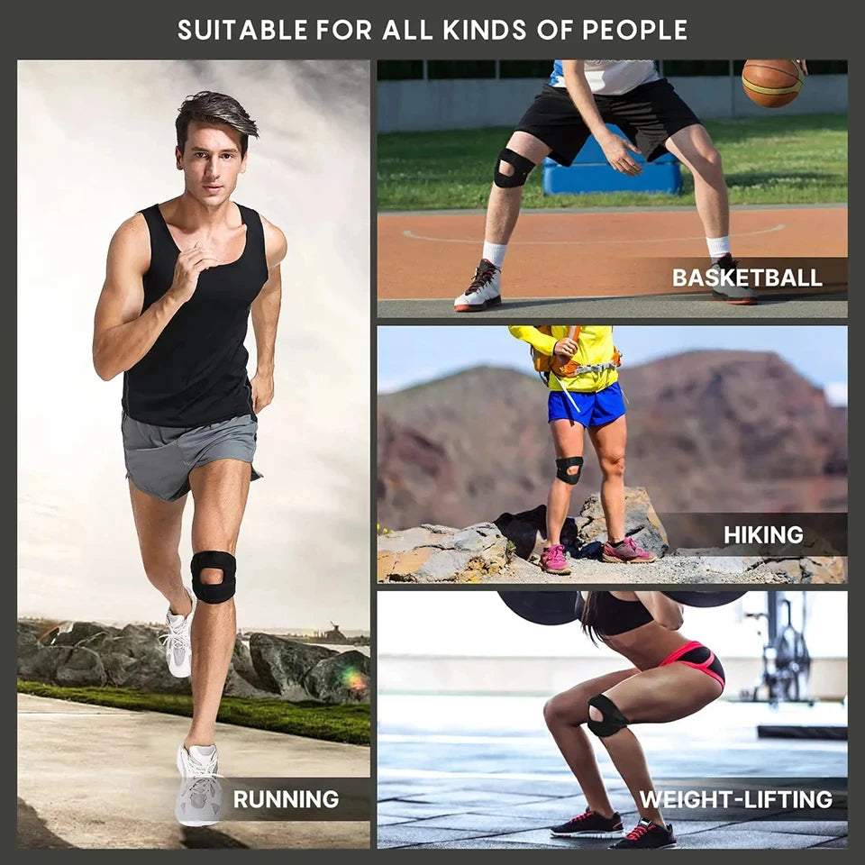 LOOGDEEL 1Pcs Patella Knee Brace Knee Compression Sleeve Support Women Men Knee Pain Arthritis Pain Workout Knee Guard Knee Pads Oasis Select