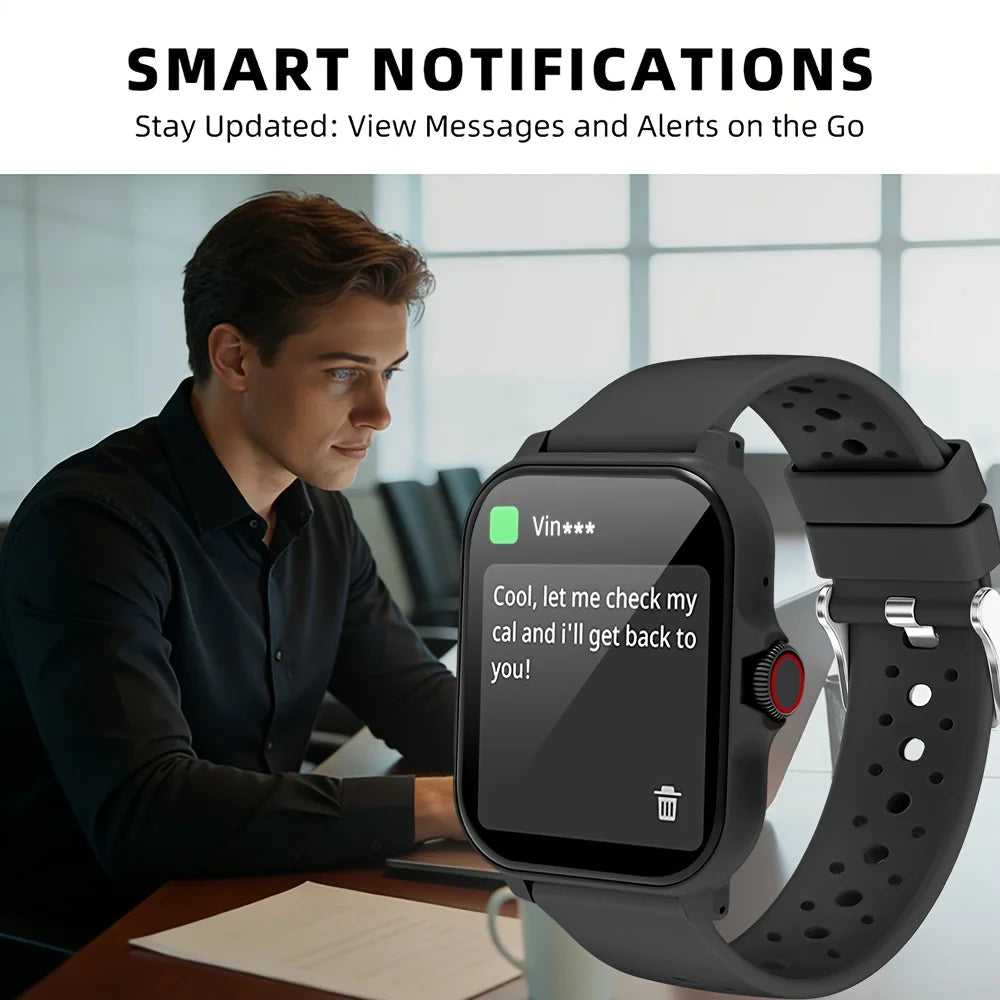 ERUN Smartwatch – Call/SMS, Music Control & Fitness Tracker