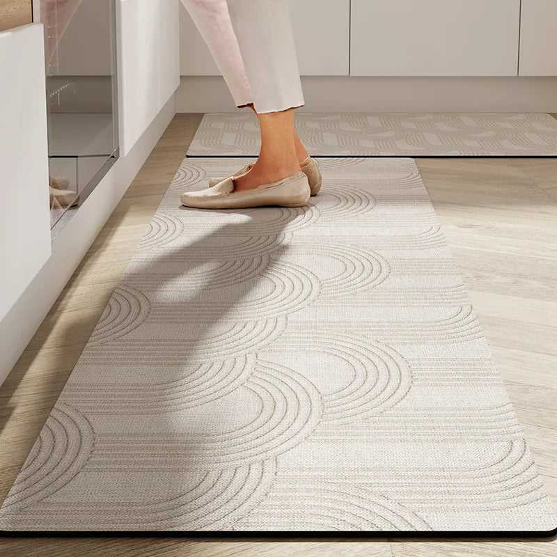 Japanese style Kitchen Mat Foot mats Long Area Rugs Crystal Velvet Carpet for Living Room Absorbent Foot Mats Bedroom Doormat Oasis Select G 60x90cm