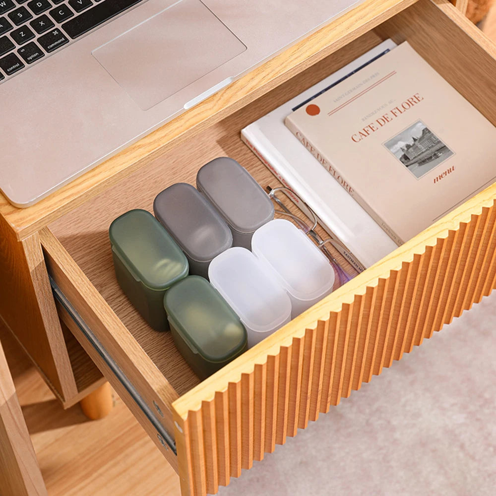 Mini Plastic Storage Box with Lid | Cable & Accessory Organizer