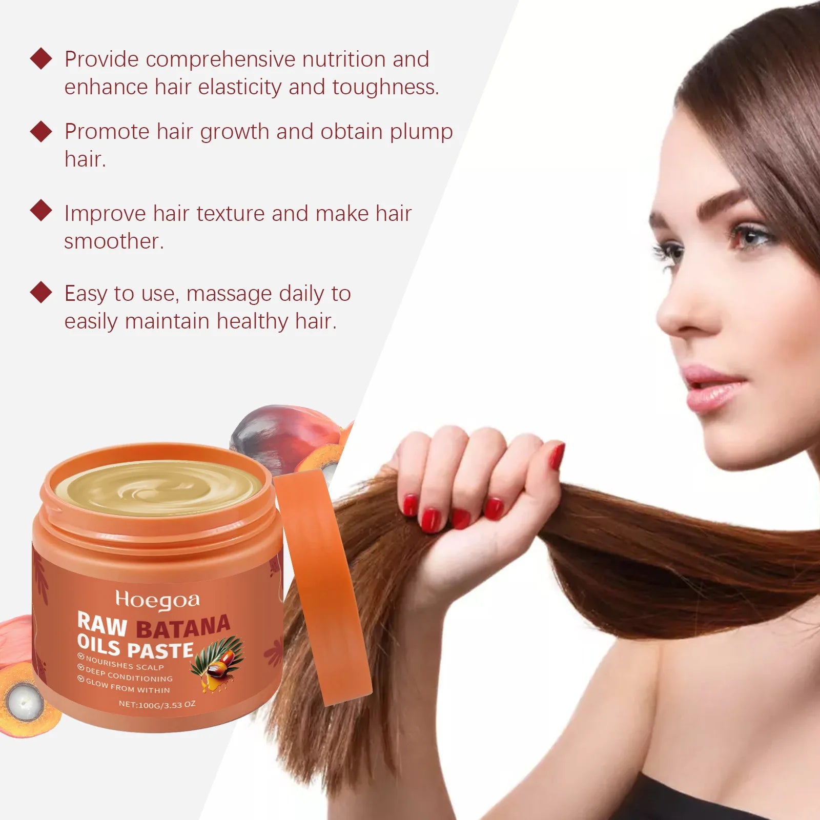 HOEGOA Batana Oil Hair Mask – Growth & Anti-Breakage Treatment Batana Oil Hair Mask Oasis Select