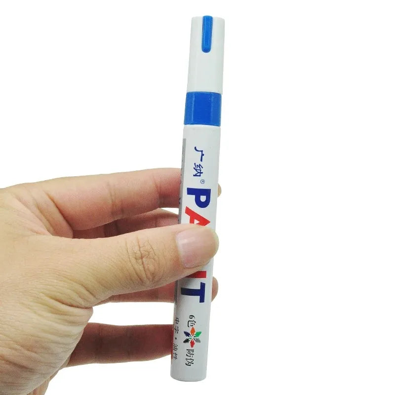 White Waterproof Cars Wheel Tire Oily Mark Pen Auto Rubber Tyre Paint Pen Cd Metal Permanent Paint Marker Graffiti Touch Up Oasis Select