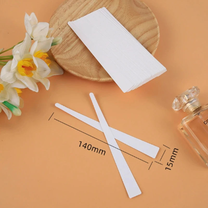 100pcs/lot Round Head Testing Aromatherapy Fragrance Perfume Essential Oils Test Tester Paper Strips Flower Shape Oasis Select 4EA