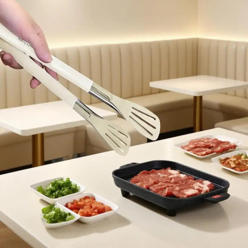 Stainless Steel Food Tongs Anti-Heat Kitchen Utensils for Buffet Cooking Bread Clip Pastry Clamp Desserts Salads Barbecue Oasis Select