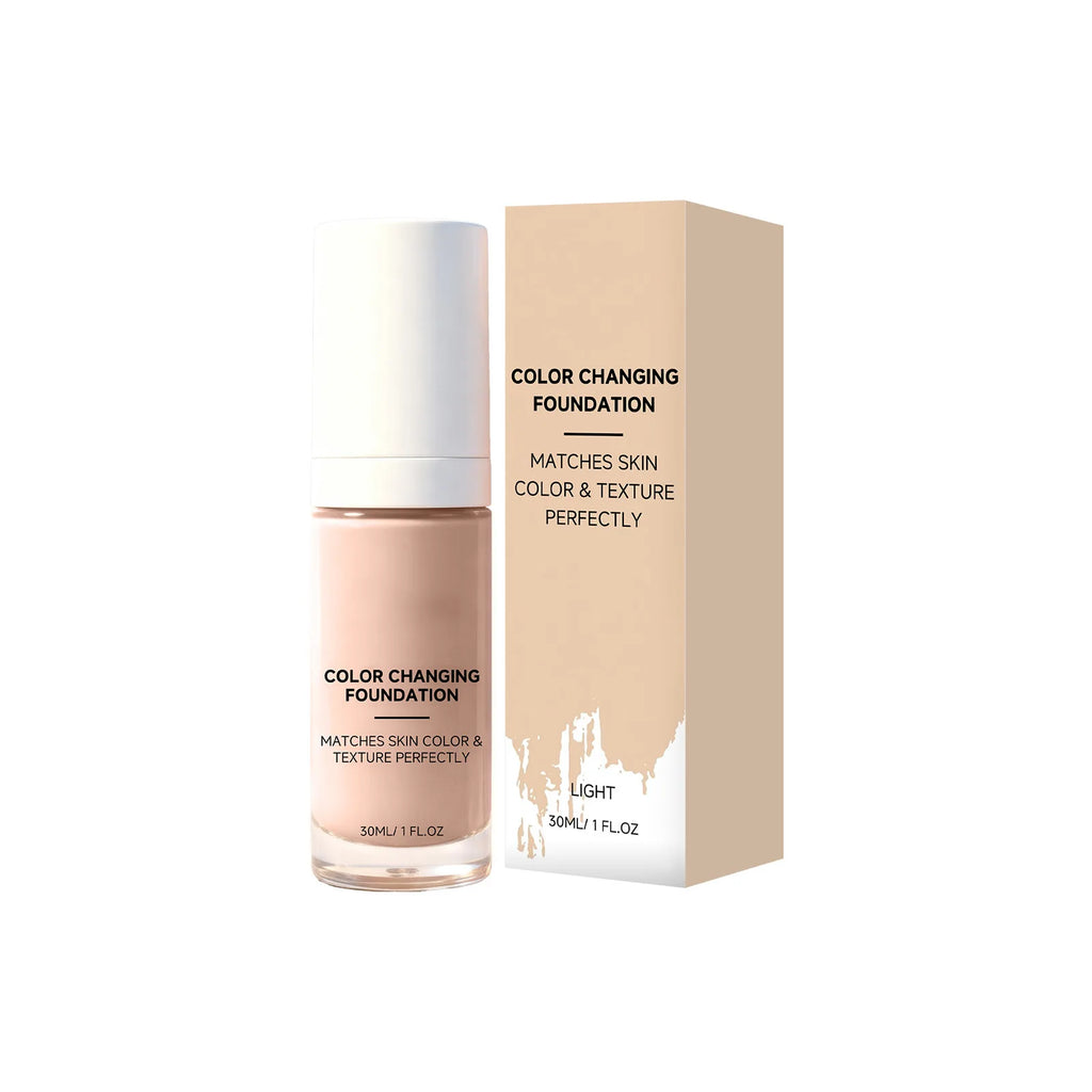 Color Changing Liquid Foundation – Waterproof, Skin Tone Match Liquid Foundation Oasis Select Light Skin Tone