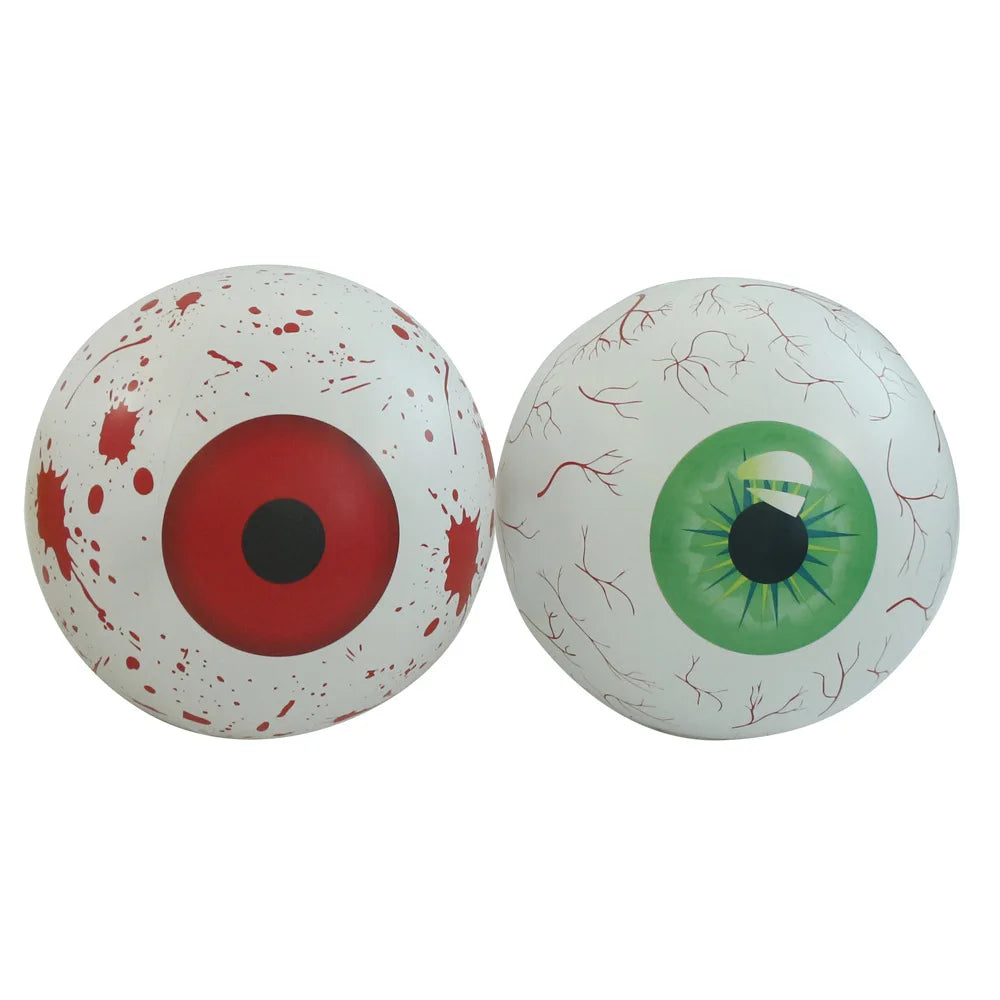 New PVC Inflatable LED Glowing Ball Halloween Decoration Party Supplies Horror Bloodline Halloween Eye Pendant Oasis Select