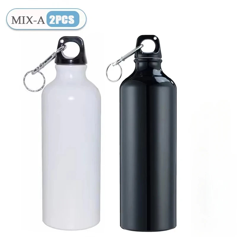 500/750mL Aluminum Outdoor Bike Sports Water Bottle Drinking Kettle Drinking Cup Leakproof Water Jug for Travel Running Camping Oasis Select 750ml MIX-A-2PCS