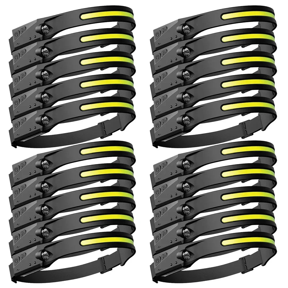 COB LED Rechargeable Headlamp – 5 Modes, Sensor, IPX4 | ZHIYU
