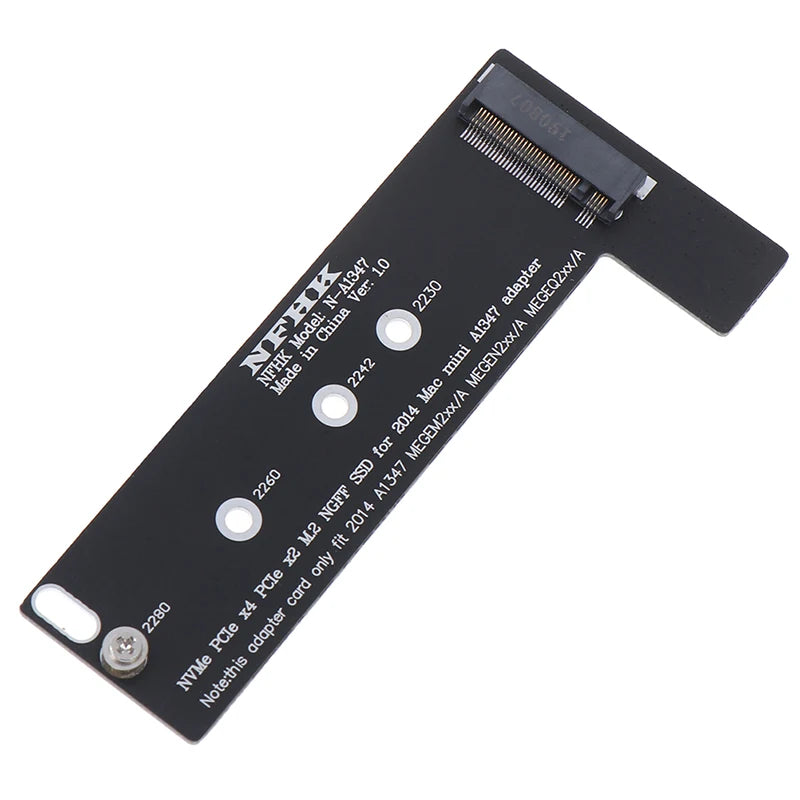 New Sale PCI-Ex4 M.2 NGFF NVME AHCI SSD converter card adapter for 2014macbook mini A1347 Oasis Select