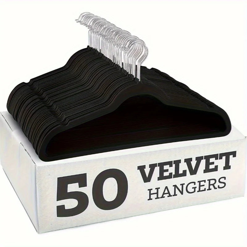 5pcs Velvet Magic Hangers Super Strong Load Capacity, Magic Clothing Storage Wand, Anti-slip, Traceless, Thickened Hange Oasis Select