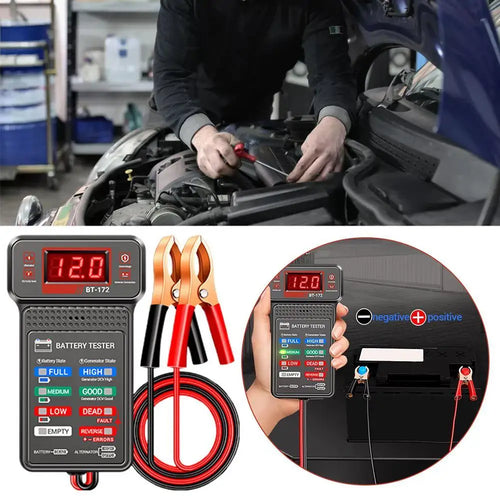 Car Battery Battery Tester Multi-function 12V Battery Start Test Auto Battery Tester Battery Capacity Tester Oasis Select