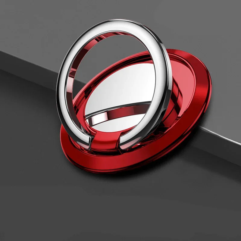 1/2/3pcs Luxury Finger Ring Holder Stand Grip 360 Rotating For Mobile Phone Car Magnetic Mount Phone Back Sticker Pad Unniversal Oasis Select A red