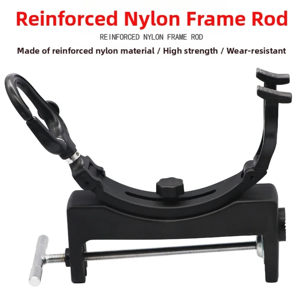 Fishing Rod Holder with 360 Degree Rotation and Tilt Adjustment Portable Clamp Locks Rods Securely on Boats Kayaks and Docks Oasis Select