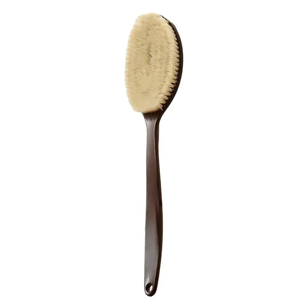 Long Handle Back Scrubber – Natural Coconut Bristle Bath Brush Bath Body Brush Oasis Select 1pc