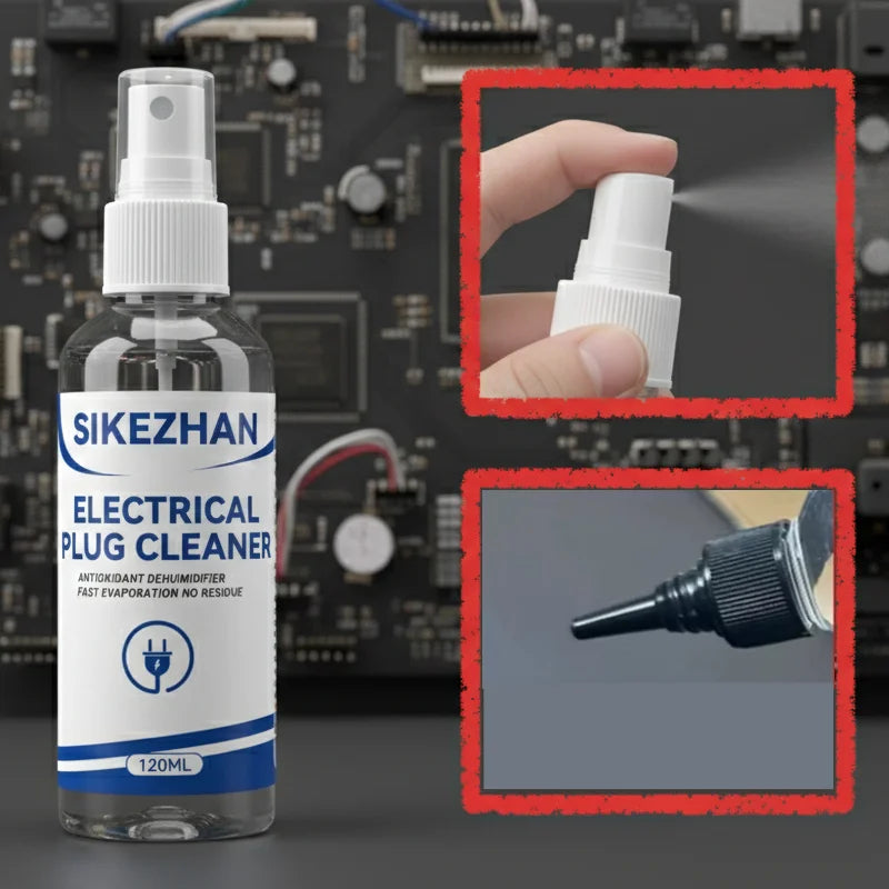 120ml Electronic Contact Cleaner Spray Fast Drying No Residue Degreaser for Car Plugs Connectors PCB Circuit Boards Deoxidizer Oasis Select