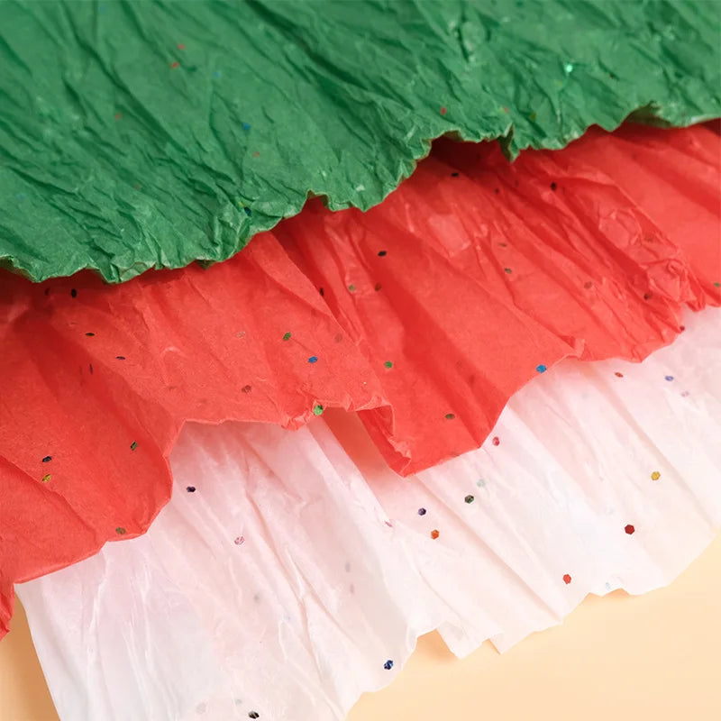 36sheets Christmas Color Tissue Papers Craft Wrapping Paper Wine Shirt Flower Gift Wrap Papers Tissue Packing Material 50*70cm Oasis Select