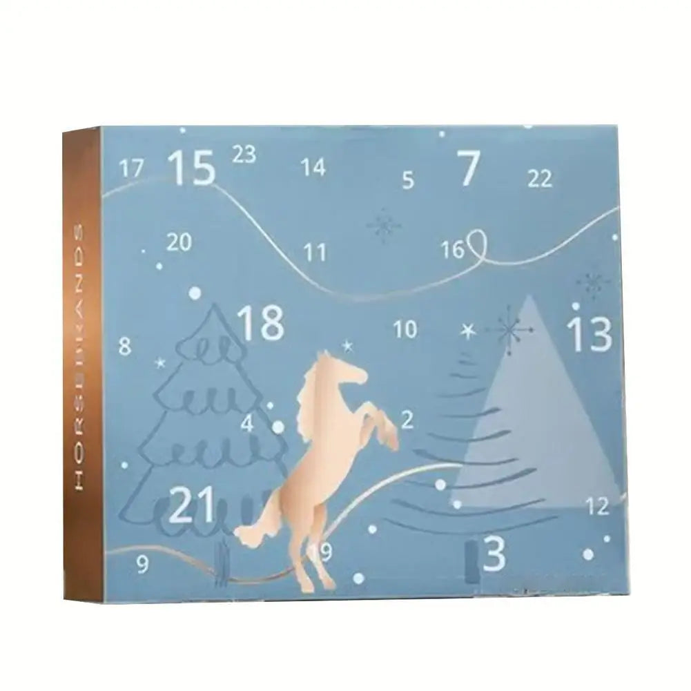 HORSEBRANDS Advent Calendar 2025 24 Days Countdown Surprises Gifts (7*Equipment, 9*Care, 5*Fashion, 3*Lifestyle) For Horse Love Oasis Select 1PCS 1set