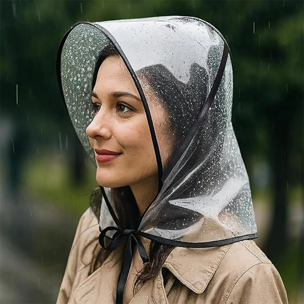 Rain Hats for Women Reusable Transparent Headwear with Brim Waterproof Transparent Rain Hat for Women Lady Girlfriend Mother Oasis Select