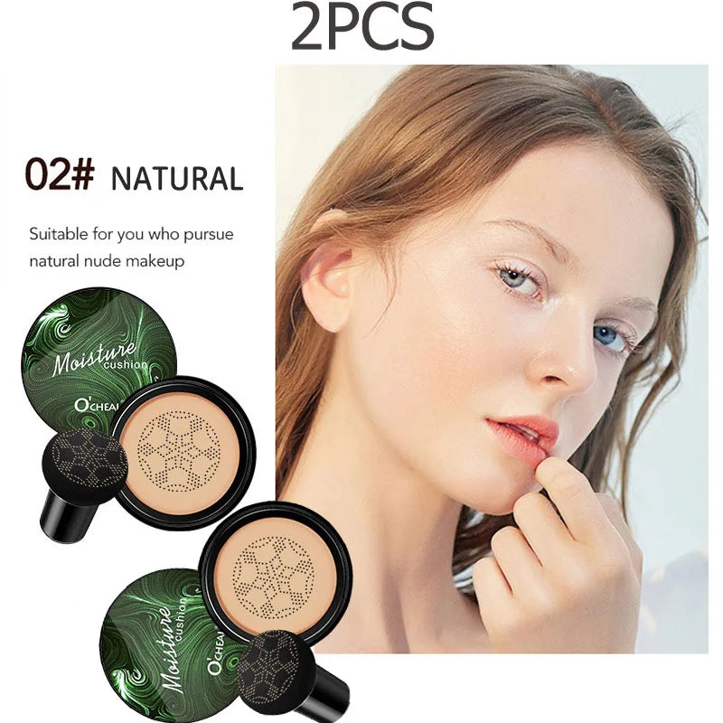 LAIKOU BB Cream Air Cushion Foundation Concealer – Mushroom Puff