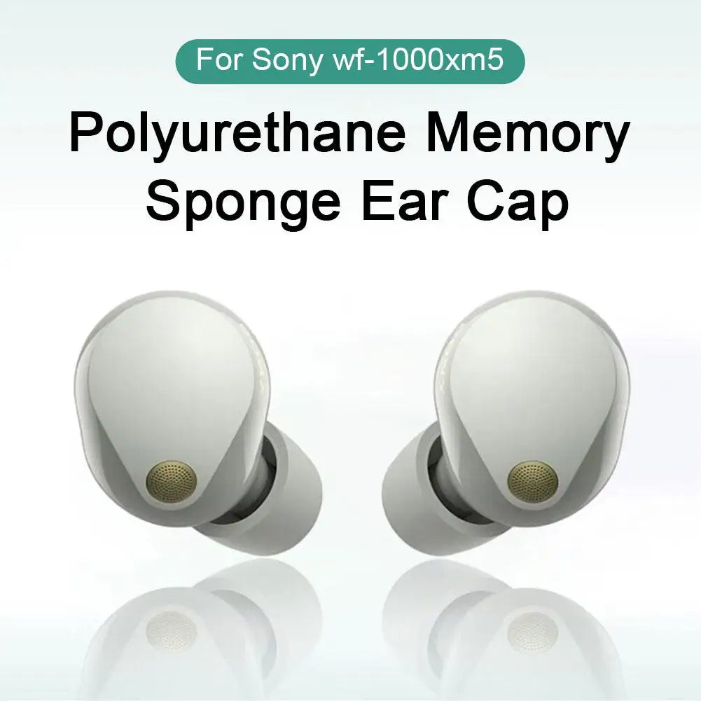 Memory Foam Ear Tips for Sony WF-1000XM5 – S/M/L Sizes