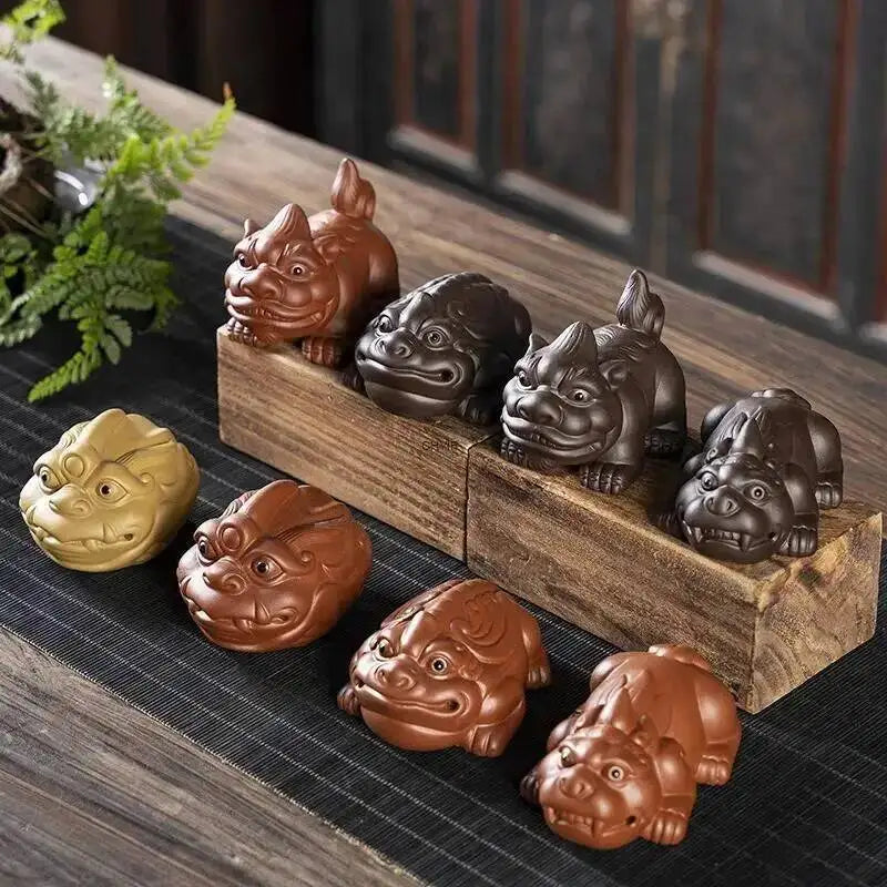 Purple Clay Tea Pet Ornament Fun Cute Pixiu Tea Tray Tea Play Tea Ceremony Oasis Select