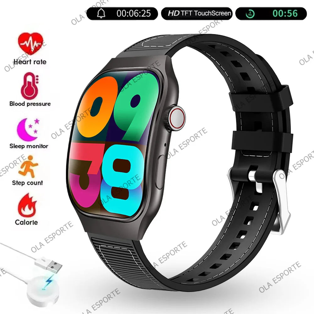 Ola Esporte 2.01" HD Smart Watch – ECG+PPG & Bluetooth Calls