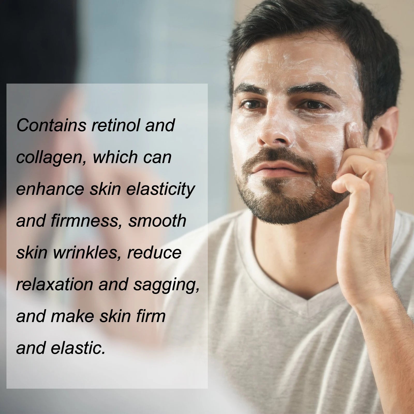 Men's Retinol Collagen Face Cream Hydrating Lifting Firming Fade Fine Lines Brighten Skin Tightening Anti-Wrinkle Men Skin Care Oasis Select