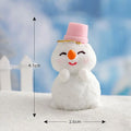 Snowman Bunny Resin Figurine | Micro Landscape Christmas Ornament