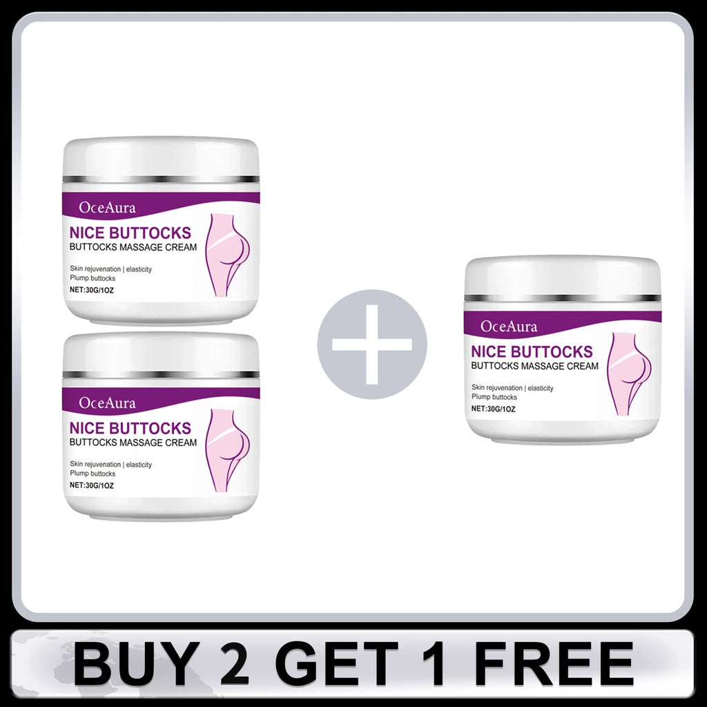 Hip Firming Cream Butt Lift up Big Ass Prevent Sag Buttock Enlargement Cream Improve Sagging Shaping Sexy Body Care for Women Oasis Select Buy 2 Get 1 Free