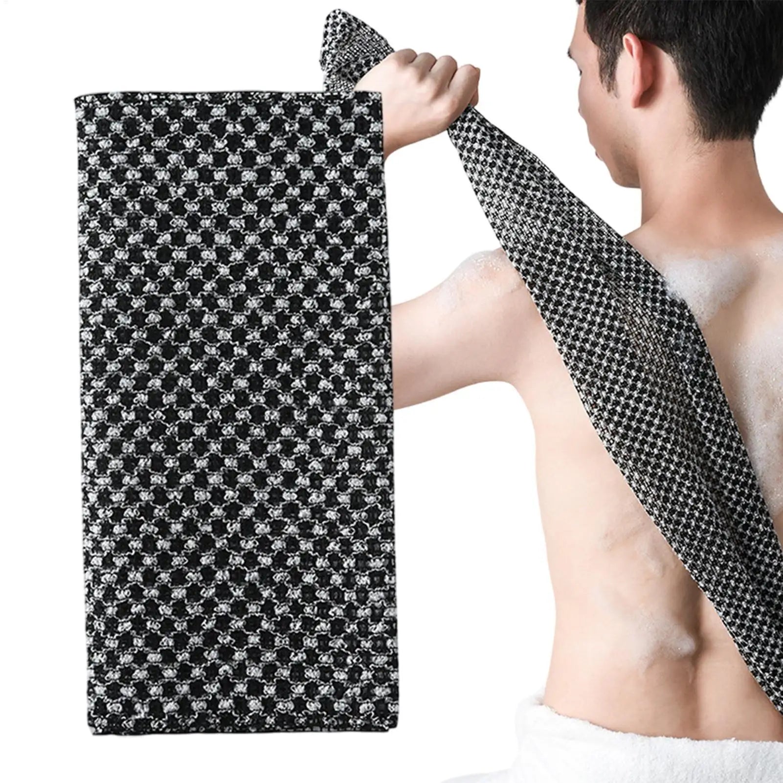 Exfoliating Body Scrubber Back Scrubber for Shower Bath body Scrub Wash Cloth Exfoliating Washcloth Towel Body Cleaning Tool Oasis Select