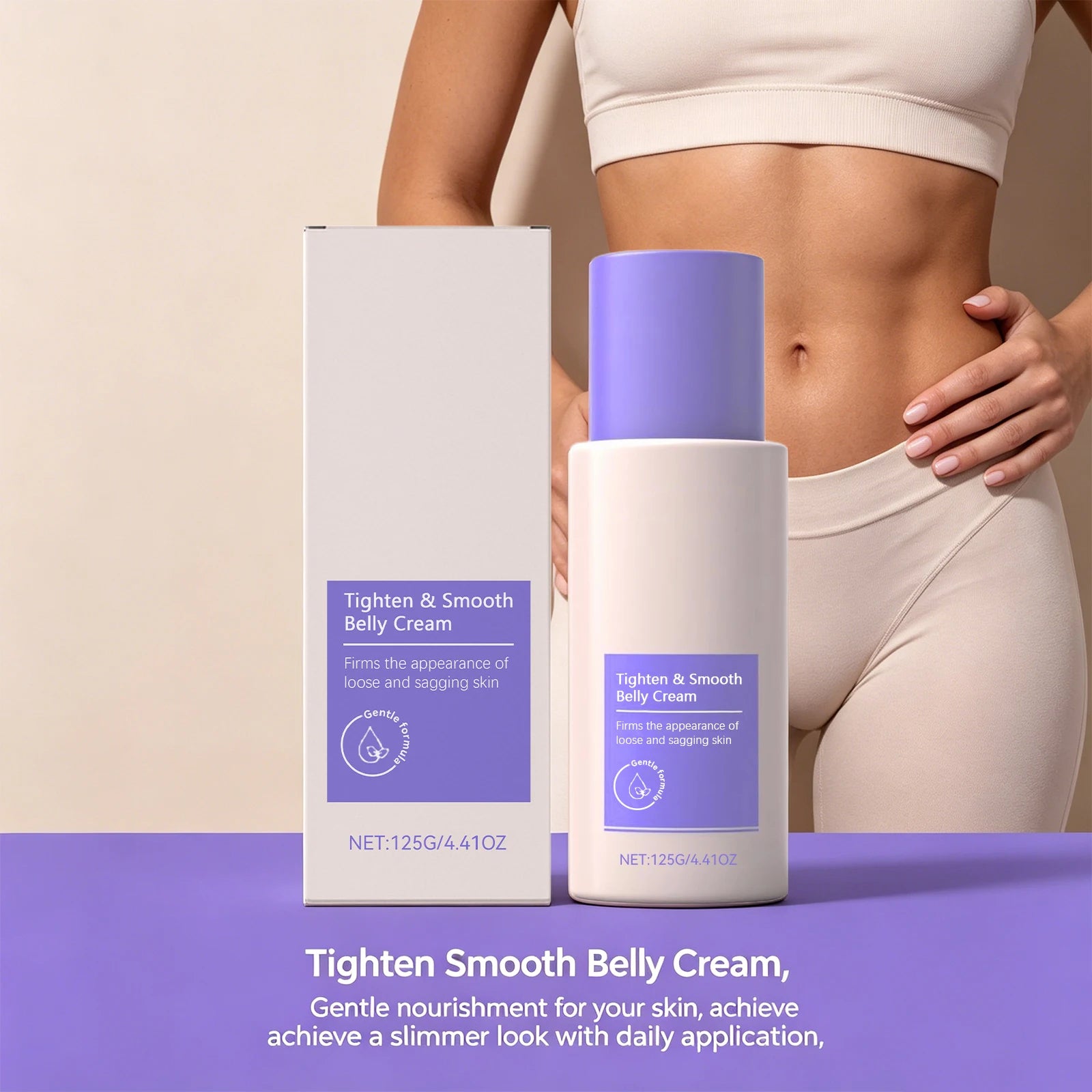Firming Body Cream Tighten the Abdomen Improves Loose Sagging Skin Define Curves Tight Smooth Belly Cream 125g Oasis Select