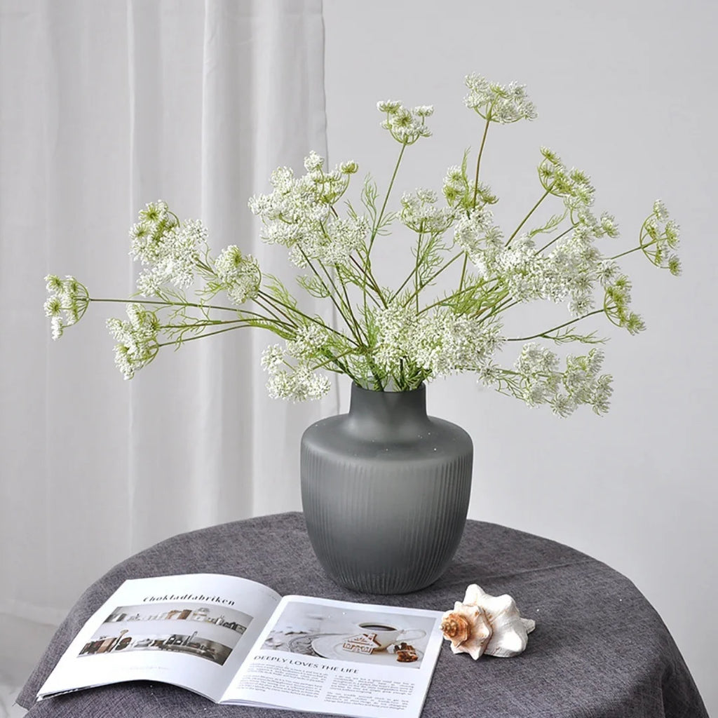 Artificial Lace Foam Flowers 80cm Faux Silk Blooms Home Decor Wedding Photography Props Restaurant Greenery Decorations Oasis Select