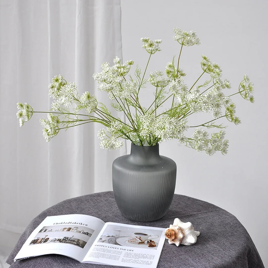 Artificial Lace Foam Flowers 80cm Faux Silk Blooms Home Decor Wedding Photography Props Restaurant Greenery Decorations Oasis Select