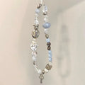 Star Pearl Beaded Phone Chain Phone Charms Hanging Cord Phone Strap Anti-Lost Wrist Strap Mobile Lanyard Phone Pendant Oasis Select 03