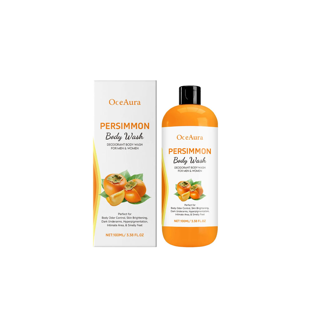 OceAura Persimmon Body Wash | Exfoliating Shower Gel 100ml