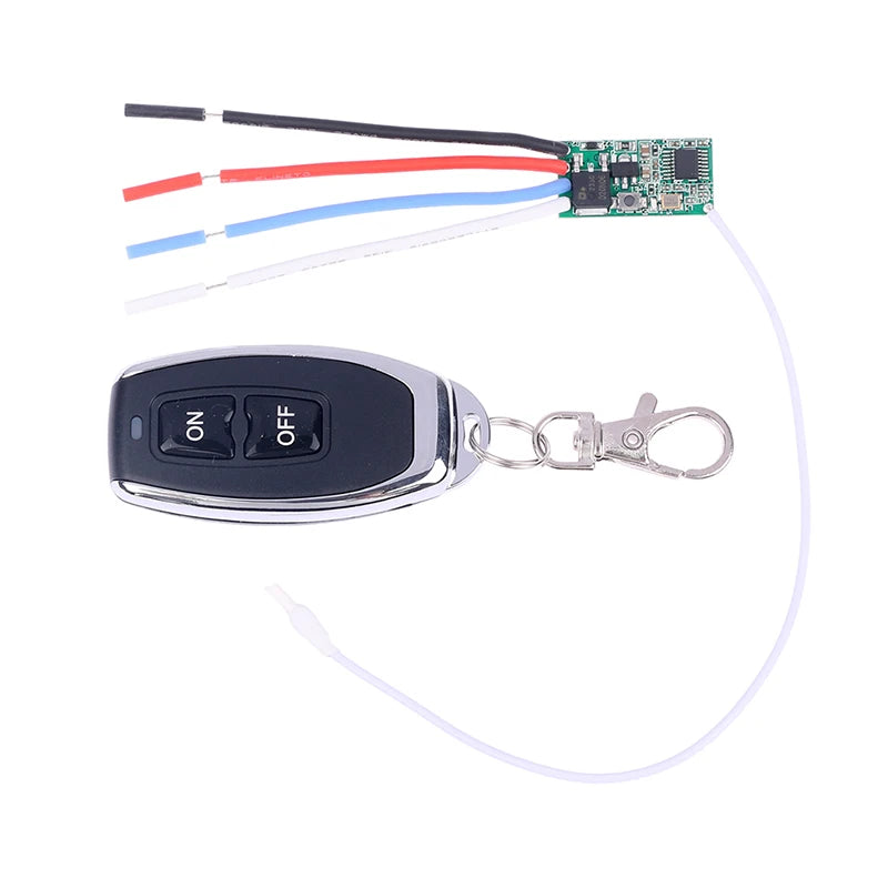 433mhz DC 3.6V 5V 9V 12V 24V 1CH Mini Relay Wireless RF Remote Control Switch LED Lamp Controller Micro Receiver Transmitter DIY Oasis Select Onesize