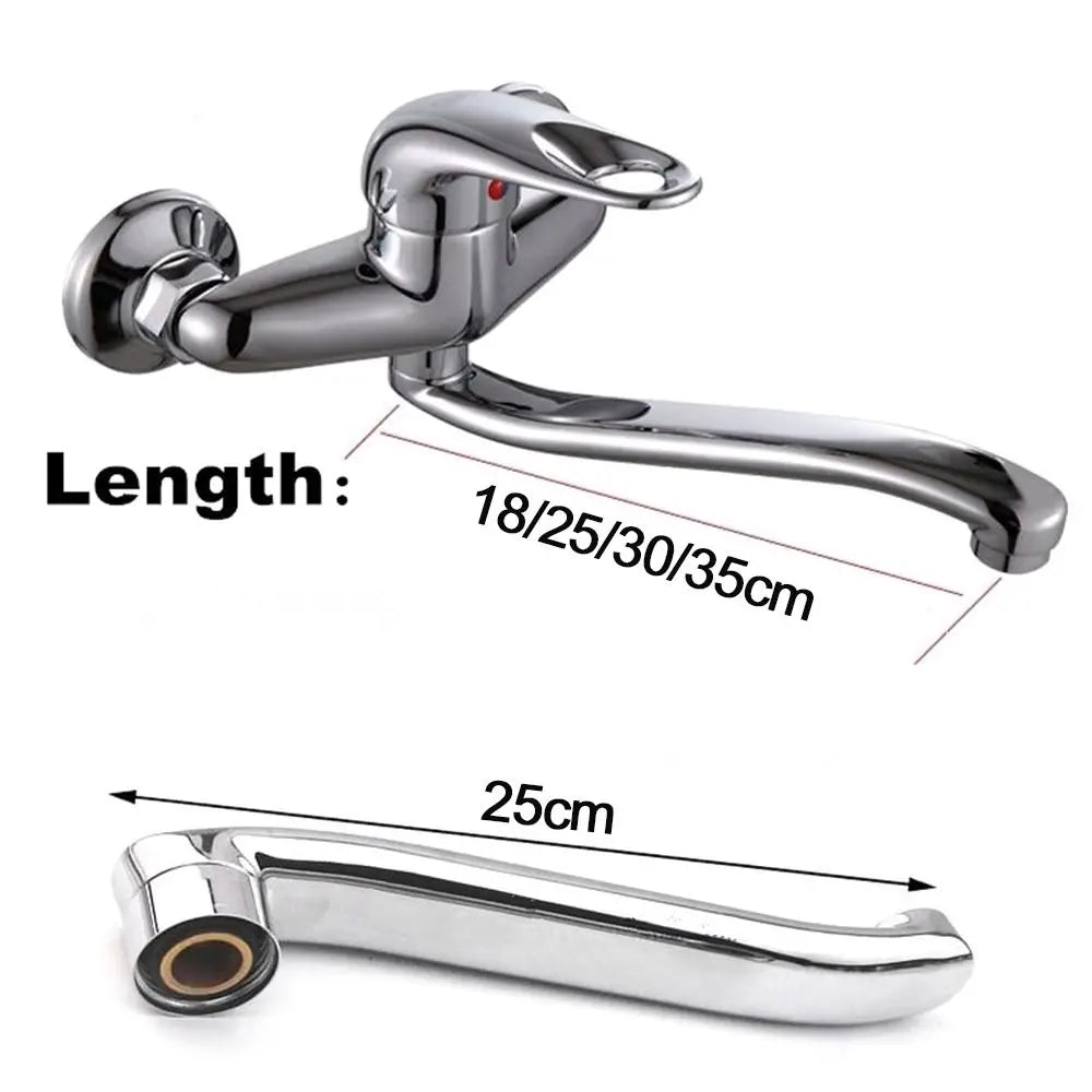 Durable S-type Faucet Extender Connector Quick Open Stainless Steel Basin Faucet Tube Outlet Pipe Replacement Fittings Oasis Select