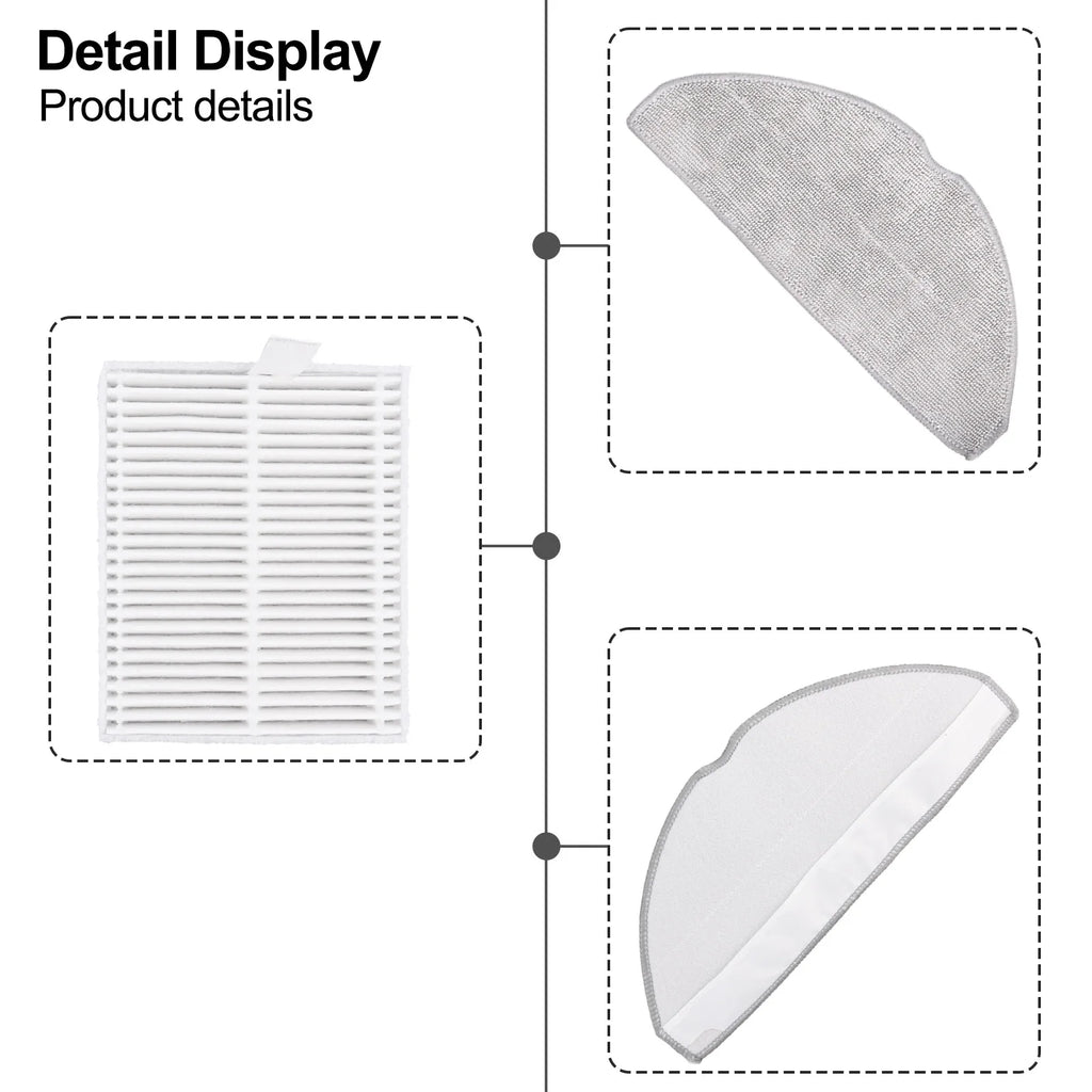 Filters Filter Mop Pad Product Name Robotic Vacuum Cleaner Parts Specifications Effective Filtration Pcs Of Filters Oasis Select