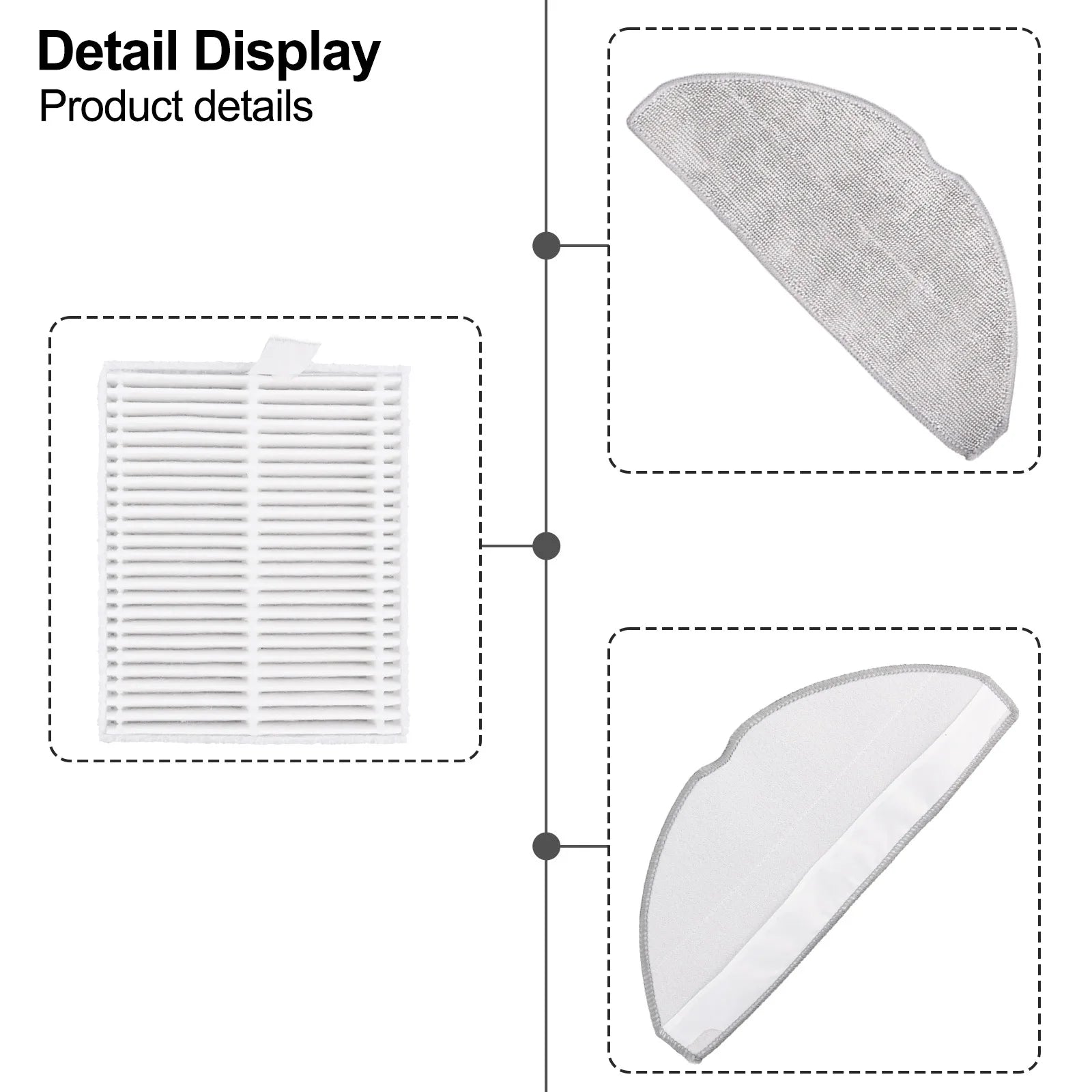 Filters Filter Mop Pad Product Name Robotic Vacuum Cleaner Parts Specifications Effective Filtration Pcs Of Filters Oasis Select
