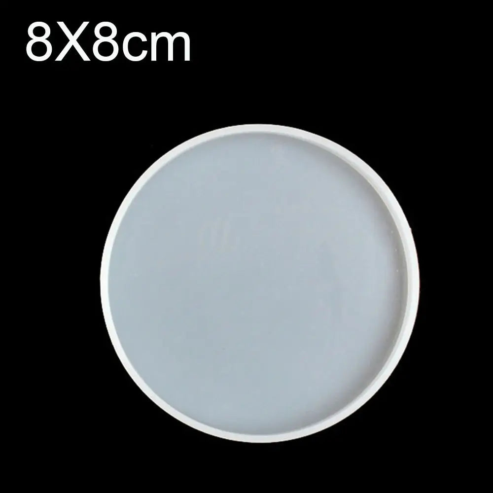 Silicone Mold Round Petri Dish Round Coaster Epoxy Resin Art Supplies Make Your Own Coaster Resin Molds Transparent Fluid Arts Oasis Select 8x8cm