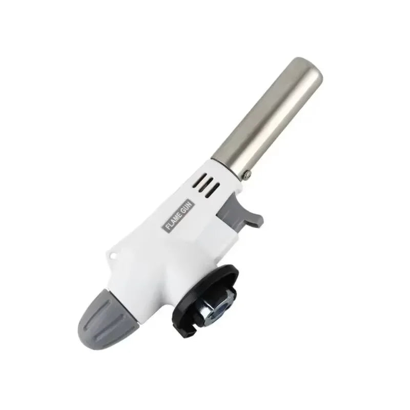 Torch Cooking AutoIgnition Butane Gas Welding-Burner Welding Gas Burner Flame Gas Torch Flame Gun Blow for BBQ Camping Cooking Oasis Select White
