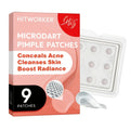 9 Hitworker microneedle acne patches. 24-hour protection, invisible coverage, non irritating tea tree oil essence, suitable for Oasis Select 9pcs