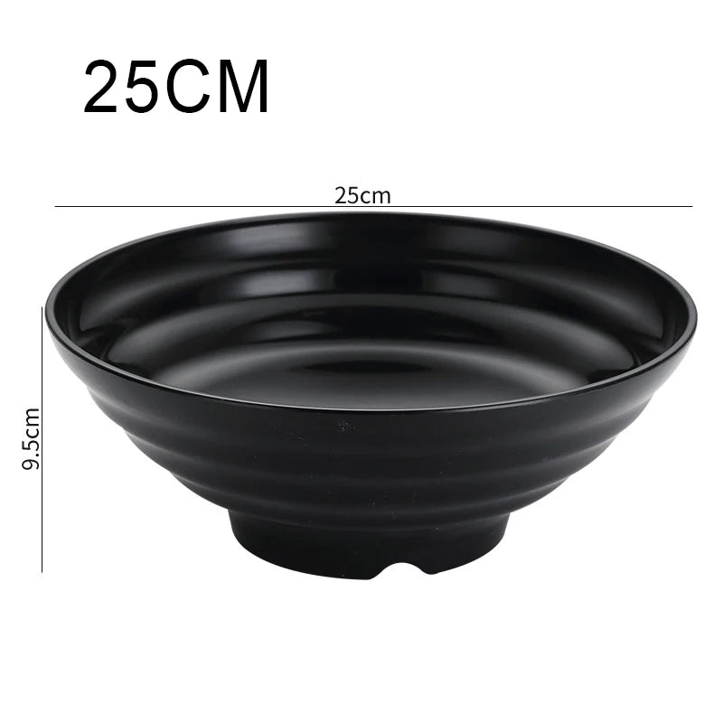 Thickened Plastic Ramen Bowl – Anti-Slip Noodle & Salad Bowl Plastic Ramen Bowl Oasis Select 25cm
