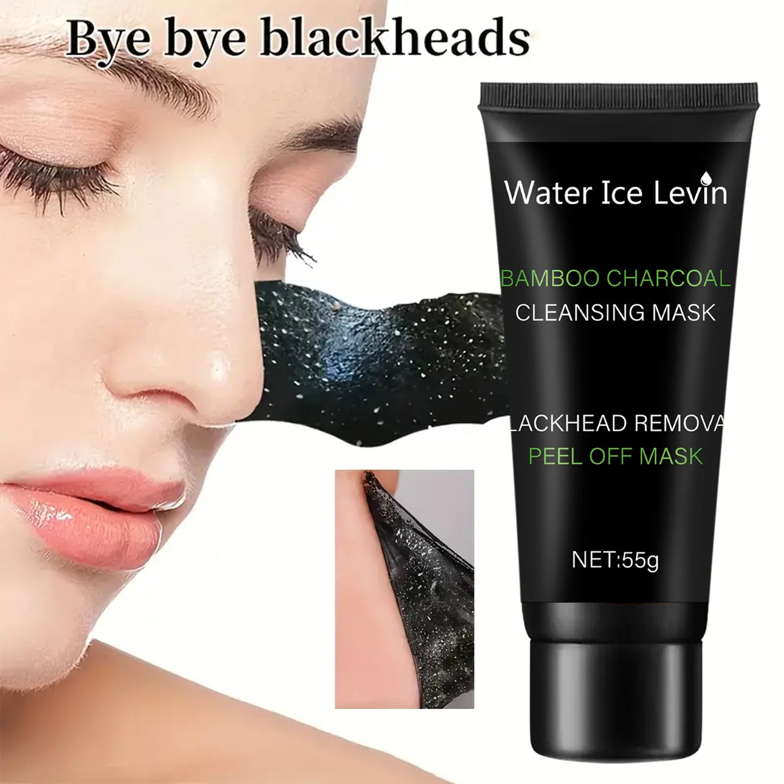 Bamboo charcoal cleansing mask Blackhead Removal Deep Mask Deep Cleansing Cleansing Exfoliating Mask Treatment Black Mask Oasis Select