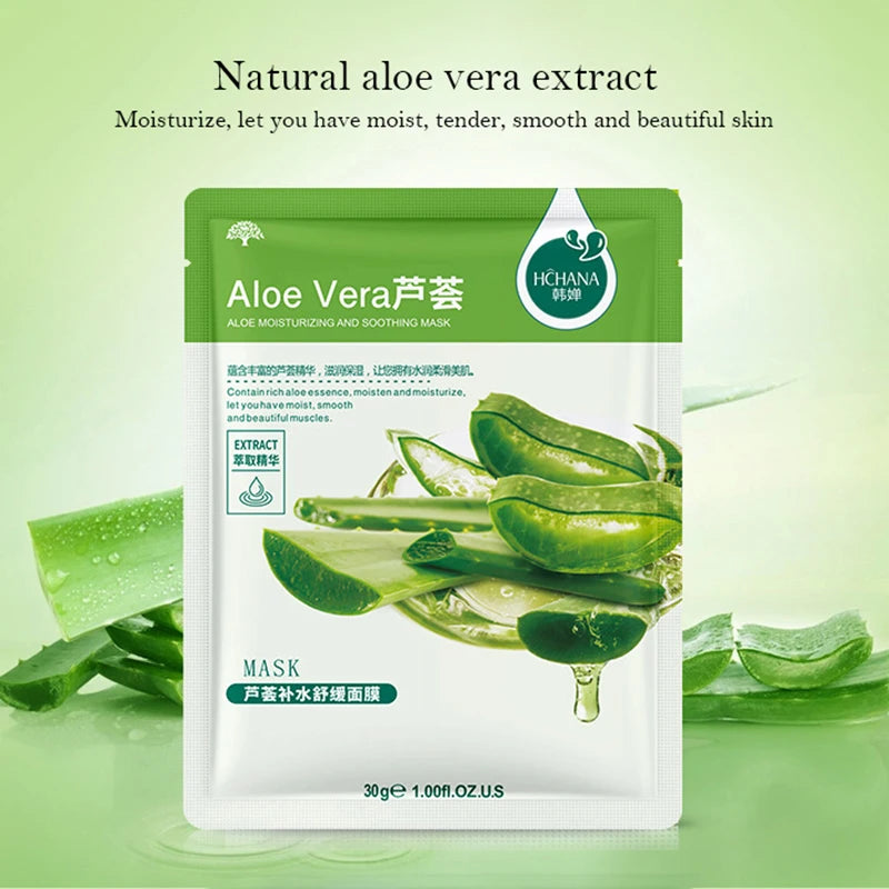 BIOAOUA 30-Pack Korean Fruit Face Masks – Hydrating & Firming Korean Sheet Mask Oasis Select