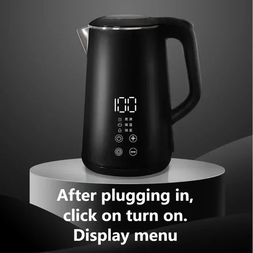1.6L 304 Stainless Steel Electric Kettle | Auto Shut-Off & Warm Electric Kettle Oasis Select