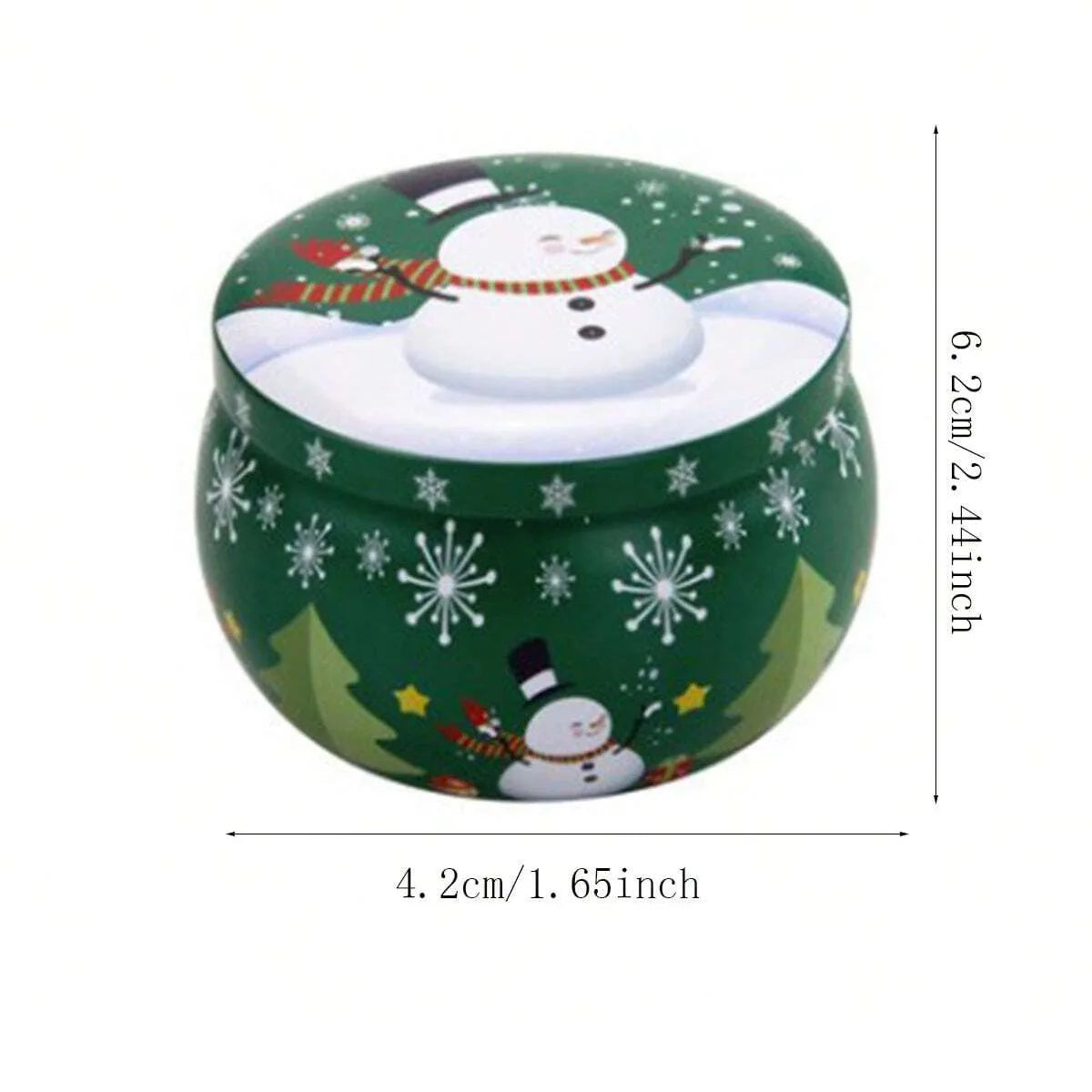 Christmas Atmosphere Aroma Candles Santa Claus Tin Box Plant Formula Aroma Candles Suitable for Bedroom and Living Room Oasis Select