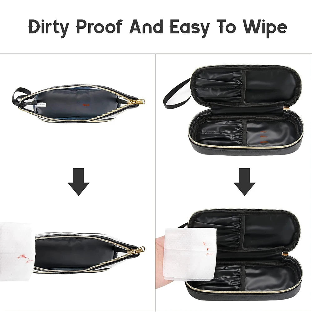 Travel Makeup Bag Clear Cosmetic Bag Make Up Organizer Approved Toiletry Bag Waterproof Pouch for Women Purse for Toiletries Ac Oasis Select