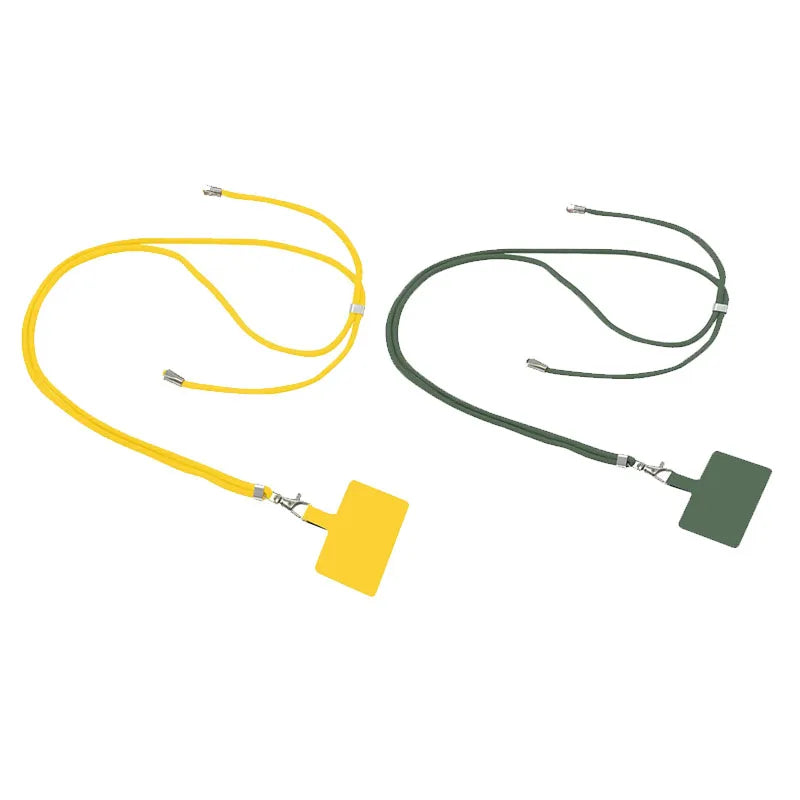 4/2/1Pcs Universal Phone Lanyard With Adjustable Length, Anti-Loss Safety Phone Case With Clip Fastener Oasis Select Mix-2pcs 2 PU